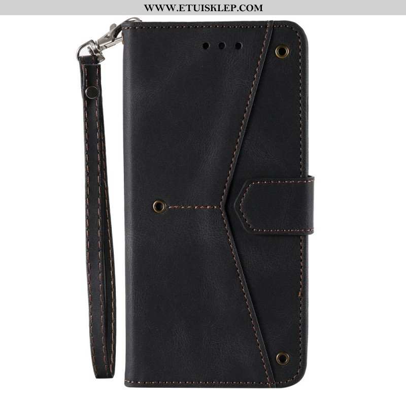 Etui Folio do Samsung Galaxy A13 5G / A04s Szwy W Dotyku